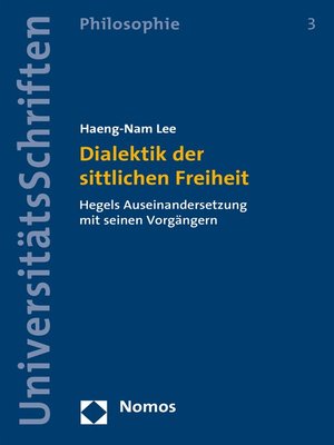 cover image of Dialektik der sittlichen Freiheit